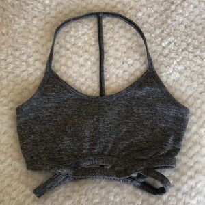 Free People movement gray sports bra